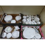 AN EXTENSIVE COLLECTION OF ROYAL DOULTON “SIMPLICITY” PATTERN TEA AND DINNER SERVICE, H 5112, IN