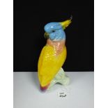 A BESWICK POTTERY FIGURE OF A COCKATOO, 1180, 29CM HIGH