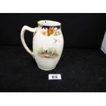 AN UNUSUAL ROYAL DOULTON POURING JUG WITH SCENES TO EACH SIDE SHOWING PHEASANTS IN DIFFERENT