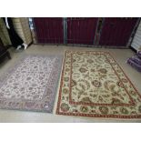 TWO MIDDLE EASTERN RUGS, LARGEST 238CM BY 164CM