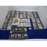 A SMALL GROUP OF CIGARETTE CARDS, INCLUDING CINEMA STARS BY BIG GUN CIGARETTES, TADDY’S CLOWN