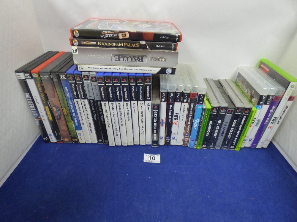 A PS2 WITH PS1 CONTROLLER AND NUMEROUS PS1, PS2 AND PS3 GAMES - Image 4 of 6