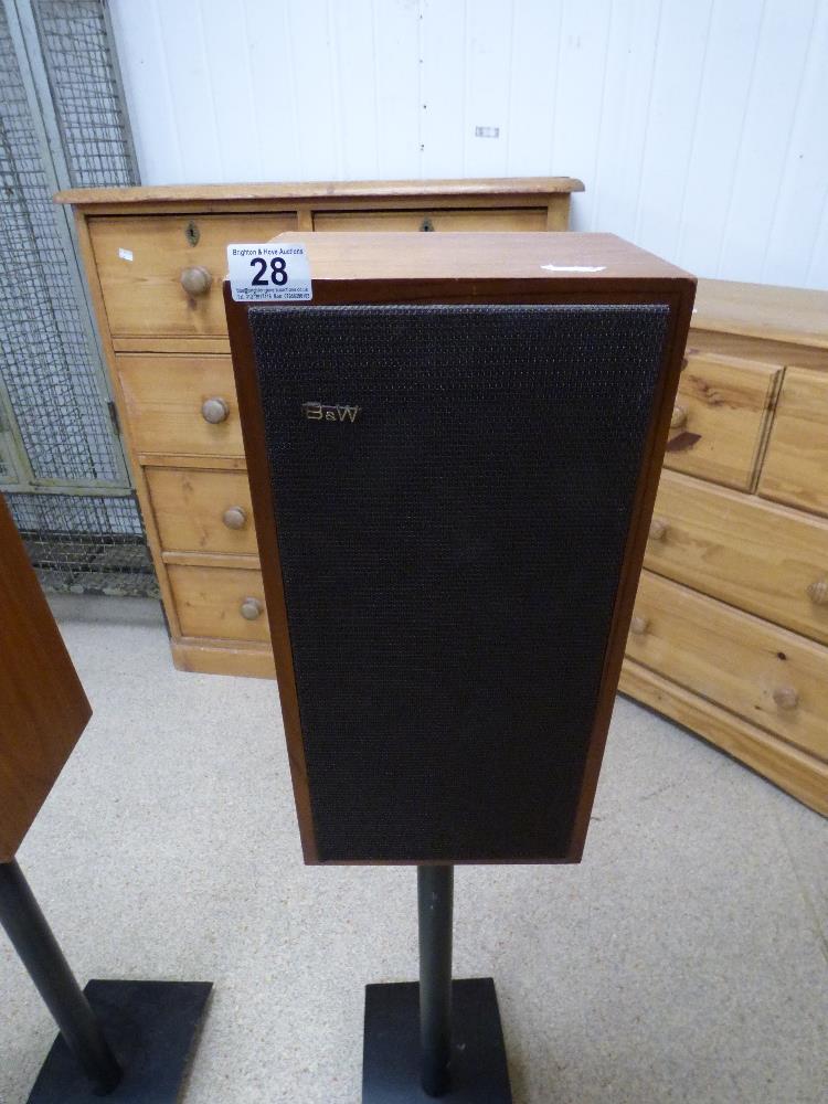 A PAIR OF B&W BOWERS & WILKINS D5 SPEAKERS, SERIAL NUMBERS 20531 & 20532, ON METAL STANDS, 45.5CM - Image 3 of 6