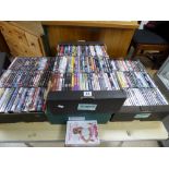FOUR BOXES OF ASSORTED DVD’S