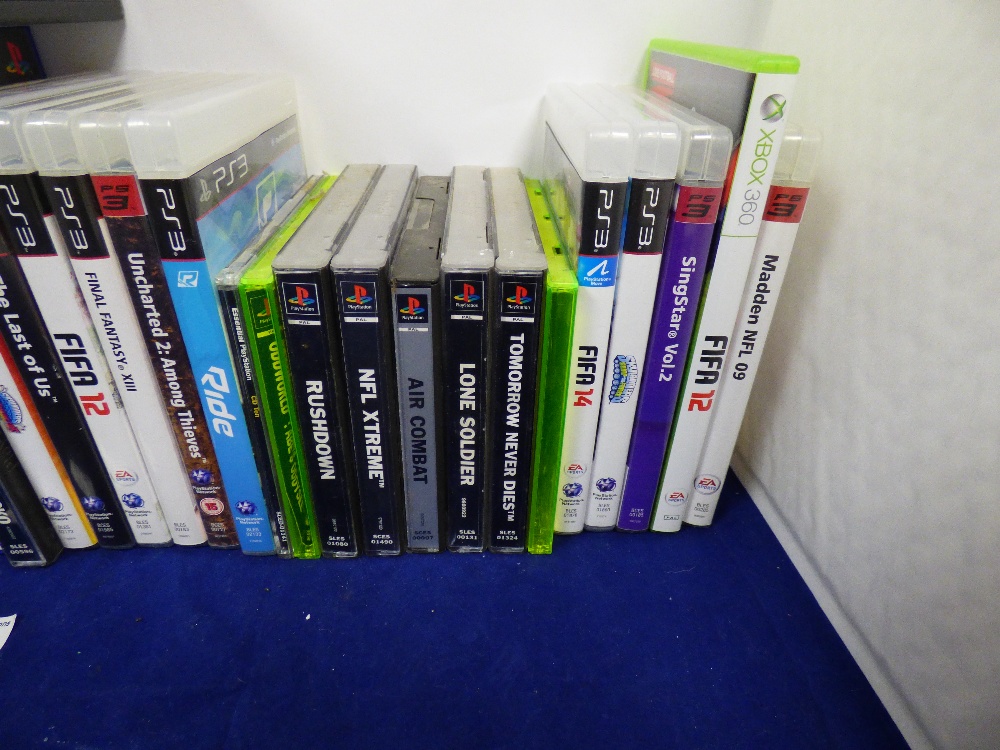 A PS2 WITH PS1 CONTROLLER AND NUMEROUS PS1, PS2 AND PS3 GAMES - Image 5 of 6
