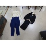 ASSORTED MILITARY UNIFORMS INCLUDING ROYAL NAVAL RESERVE JACKET, OTHER JACKETS, TROUSERS ETC