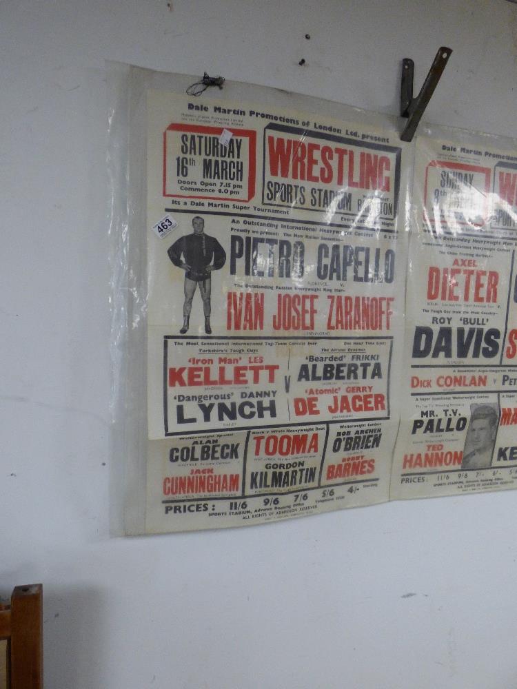 LOCAL INTEREST TWO BRIGHTON VINTAGE WRESTLING POSTERS 1950s /1960s, 76CM BY 51CM - Image 3 of 3