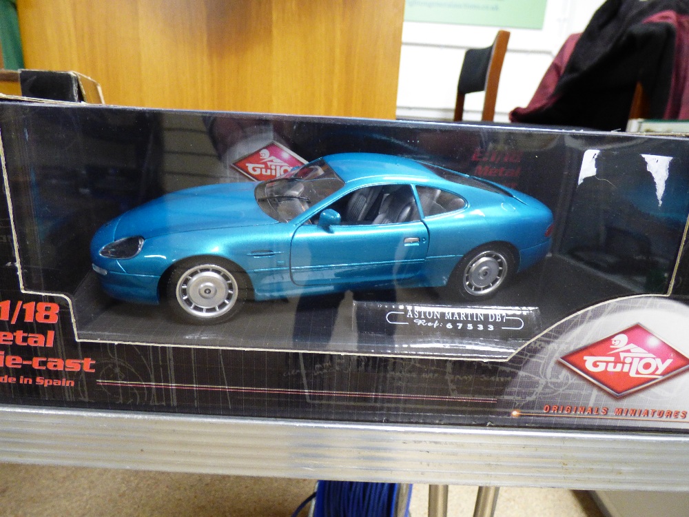 THREE 1:18 SCALE MODEL CARS, COMPRISING 1962 CORVETTE, ASTON MARTIN DB7 AND NISSAN SKYLINE GTR, - Image 3 of 4