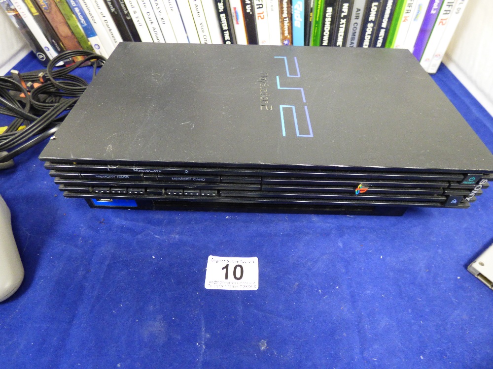 A PS2 WITH PS1 CONTROLLER AND NUMEROUS PS1, PS2 AND PS3 GAMES - Image 2 of 6