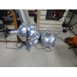 SIX INDUSTRIAL METAL LIGHTS