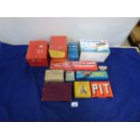 ASSORTED ITEMS INCLUDING GAMES, PIT, DOMINOES AND MORE, ALSO INCLUDING A GARRARD STYLUS PRESSURE