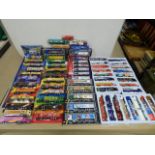 LARGE COLLECTION OF DIE CAST VEHICLES WITH ADVERTISING TO THE SIDES, MOST BEING GERMAN