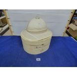 HERBERT JOHNSON HATTERS BOX WITH A CHILTERN SUNBETA PIFF HAT. SIZE 58