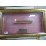 A LARGE FRAMED CIGAR “PRESENTED TO JAMES LYNCH BY NICHOLAS FREEMAN, CHAIRMAN OF MONTE CRISTO