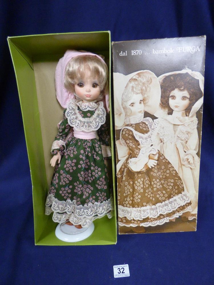 VINTAGE BOXED DOLL BY FURGA