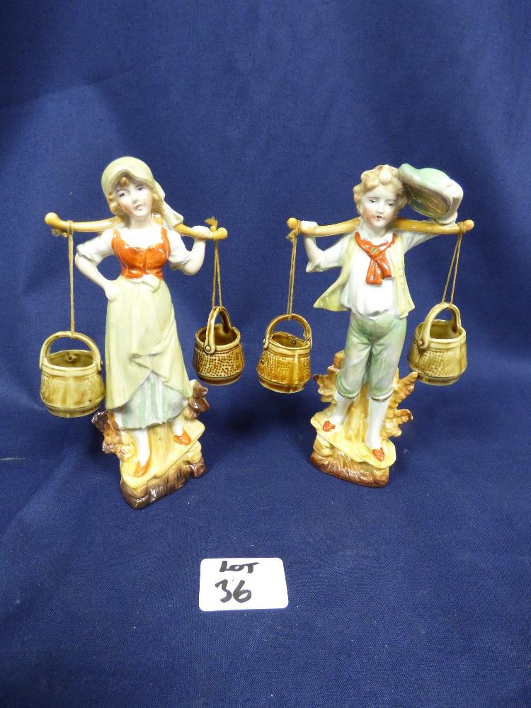 THREE PAIRS OF VICTORIAN STAFFORD SHIRE FIGURES - Image 4 of 4