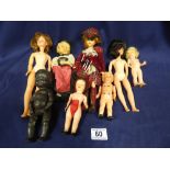 COLLECTION OF ASSORTED VINTAGE DOLLS OF VARYING SHAPES AND SIZES