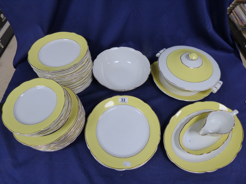 FIFTY FIVE PIECE DINNER SET BY LUNEVILLE OF FRANCE