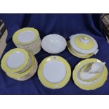 FIFTY FIVE PIECE DINNER SET BY LUNEVILLE OF FRANCE
