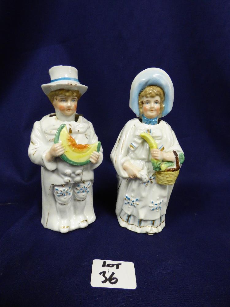 THREE PAIRS OF VICTORIAN STAFFORD SHIRE FIGURES - Image 3 of 4