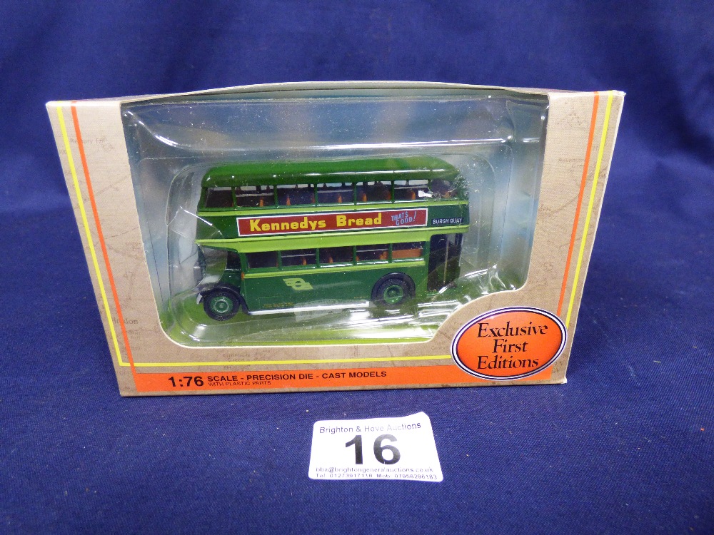 THREE TOY TANKS AND TWO FIRST EDITION BUSES 1.76 SCALE. ALL BOXED - Image 6 of 8