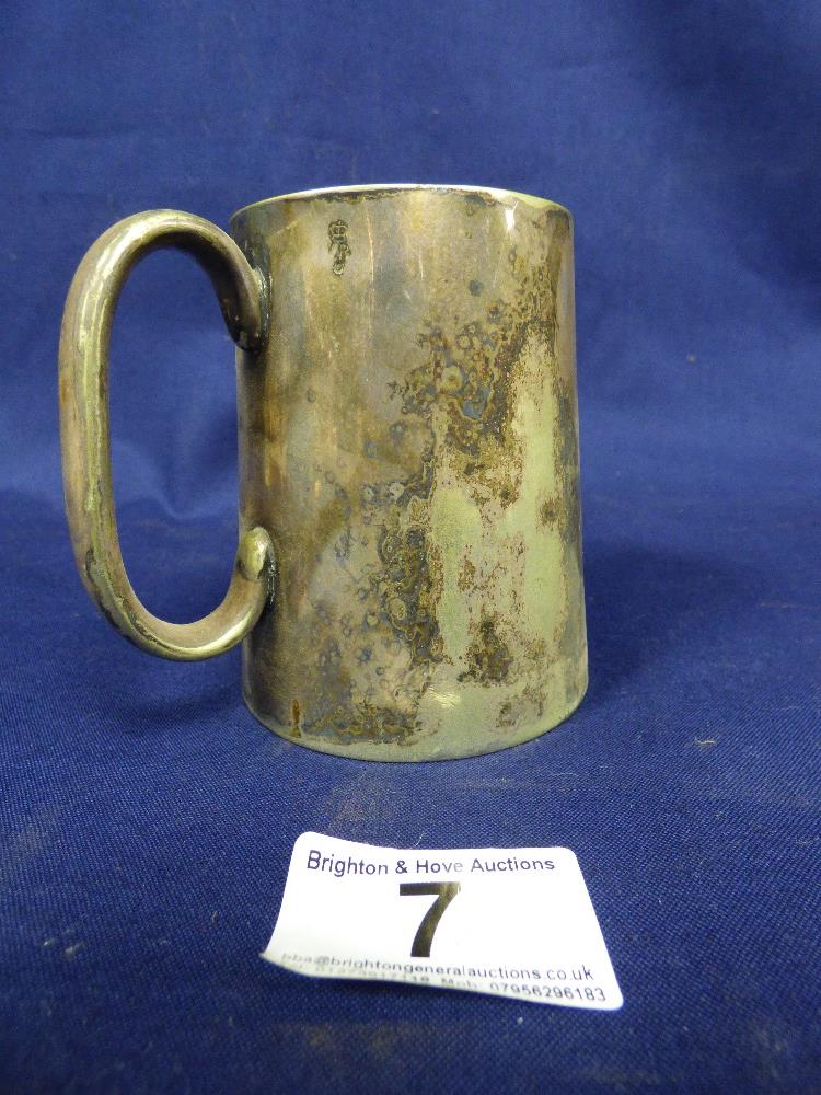 COLLECTION OF PEWTER, PLATED TANKARDS AND DRINKING VESSELS - Image 38 of 48