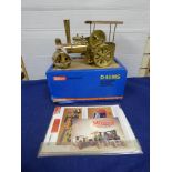 BOXED WILESCO BRASS STEAM ROLLER TRACTION ENGINE