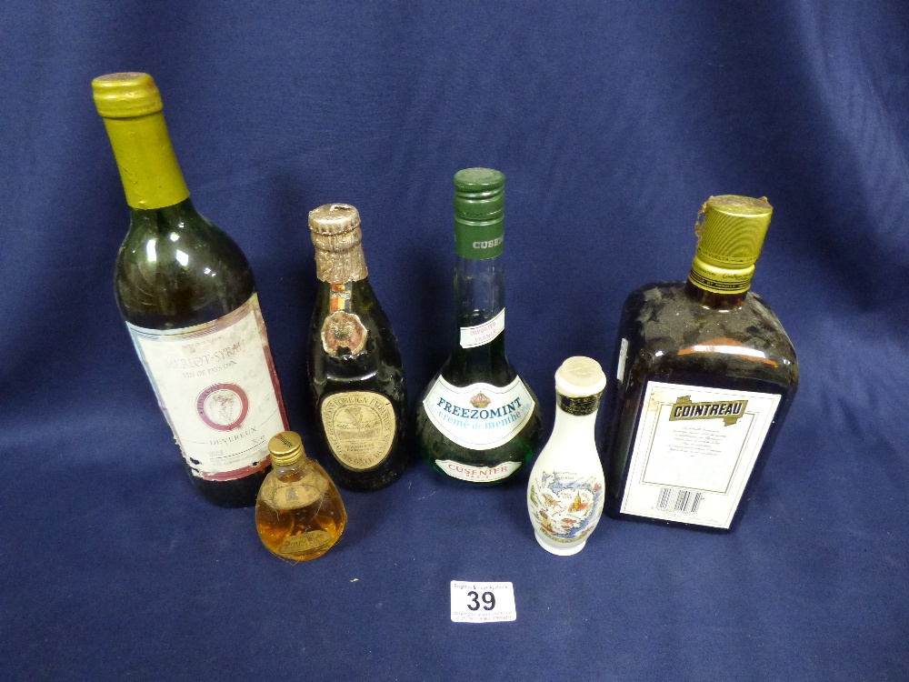 COLLECTION OF ALCOHOL MINIATURES, TOGETHER WITH A 700ML BOTTLE OF COINTREAU AND A 350ML BOTTLE OF - Image 6 of 6