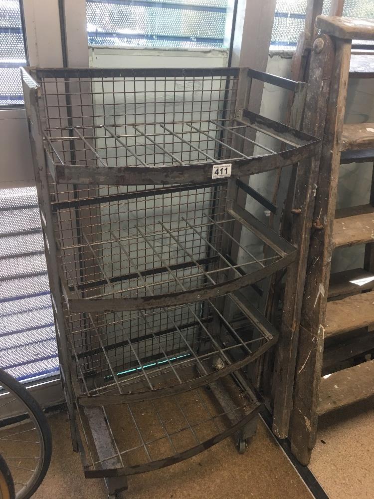 INDUSTRIAL METAL SHELVING 112 X 55 X 40 CM