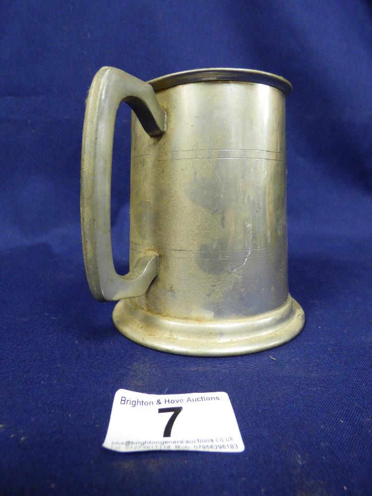 COLLECTION OF PEWTER, PLATED TANKARDS AND DRINKING VESSELS - Image 32 of 48