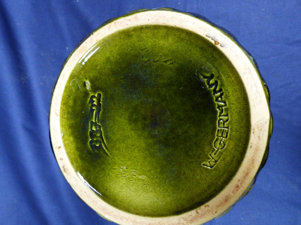A WEST GERMAN VASE WITH A TERRACOTTA POT, A/F - Image 3 of 5