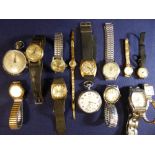 COLLECTION OF ASSORTED WRISTWATCHES, ALSO INCLUDING A PHENIX PRECISION POCKET WATCH AND A CODHOR