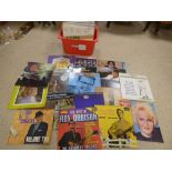 LARGE QUANTITY OF VINYL ALBUMS AND RECORDS INCLUDING THE BEATLES