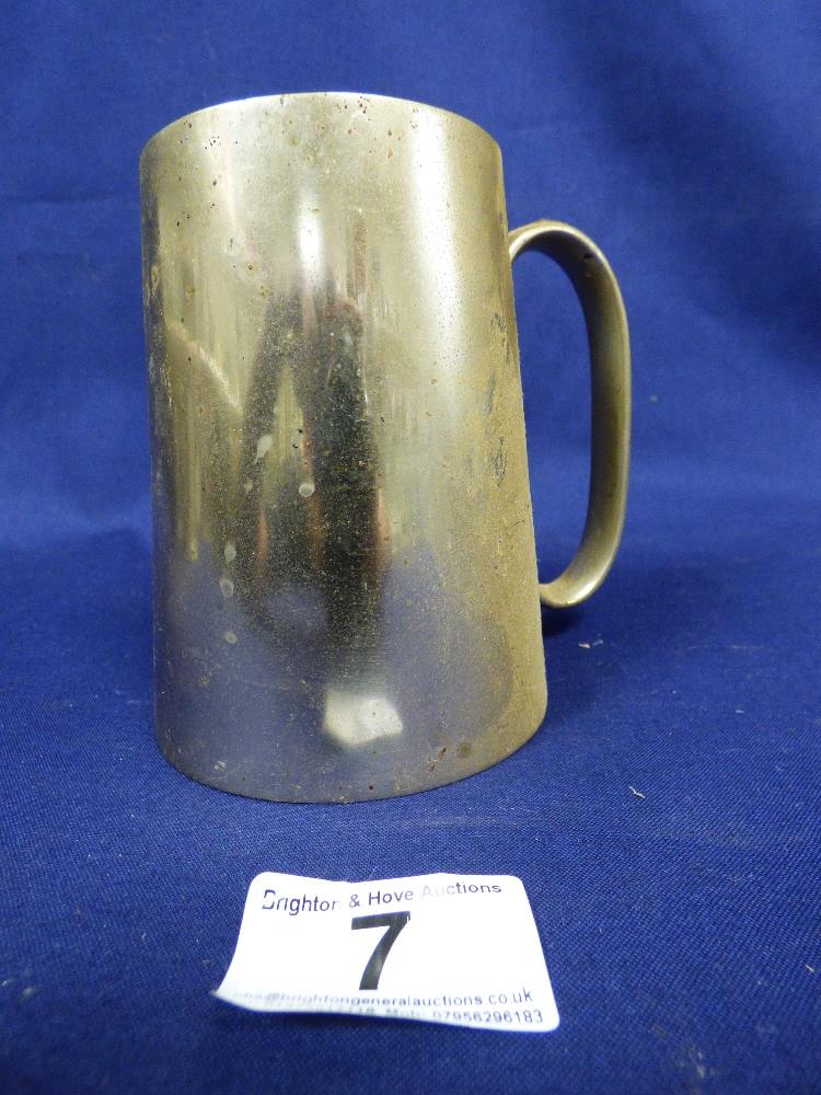 COLLECTION OF PEWTER, PLATED TANKARDS AND DRINKING VESSELS - Image 28 of 48