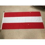 LARGE AUSTRIAN FLAG. 186 X 90 CMS