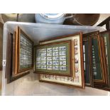 A LARGE QUANTITY OF CIGARETTE AND TEA CARD SETS, MOST MOUNTED IN FRAMES, ALSO INCLUDING SOME LOOSE