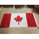 LARGE CANADIAN FLAG BY PIGGOTTS. 186 X 90 CMS