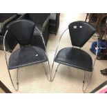 PAIR OF MODERNIST CHROME CHAIRS BY BENTLEY DESIGNS