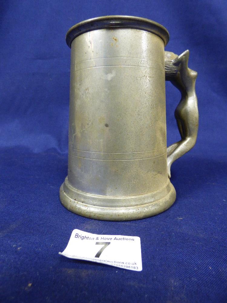 COLLECTION OF PEWTER, PLATED TANKARDS AND DRINKING VESSELS - Image 46 of 48