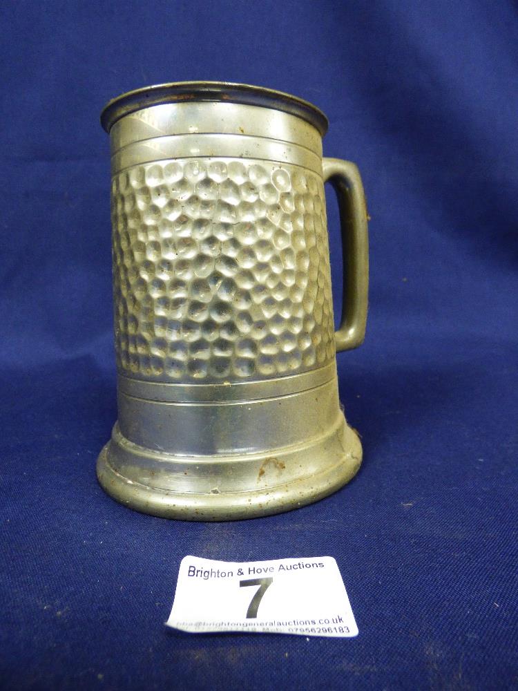 COLLECTION OF PEWTER, PLATED TANKARDS AND DRINKING VESSELS - Image 34 of 48