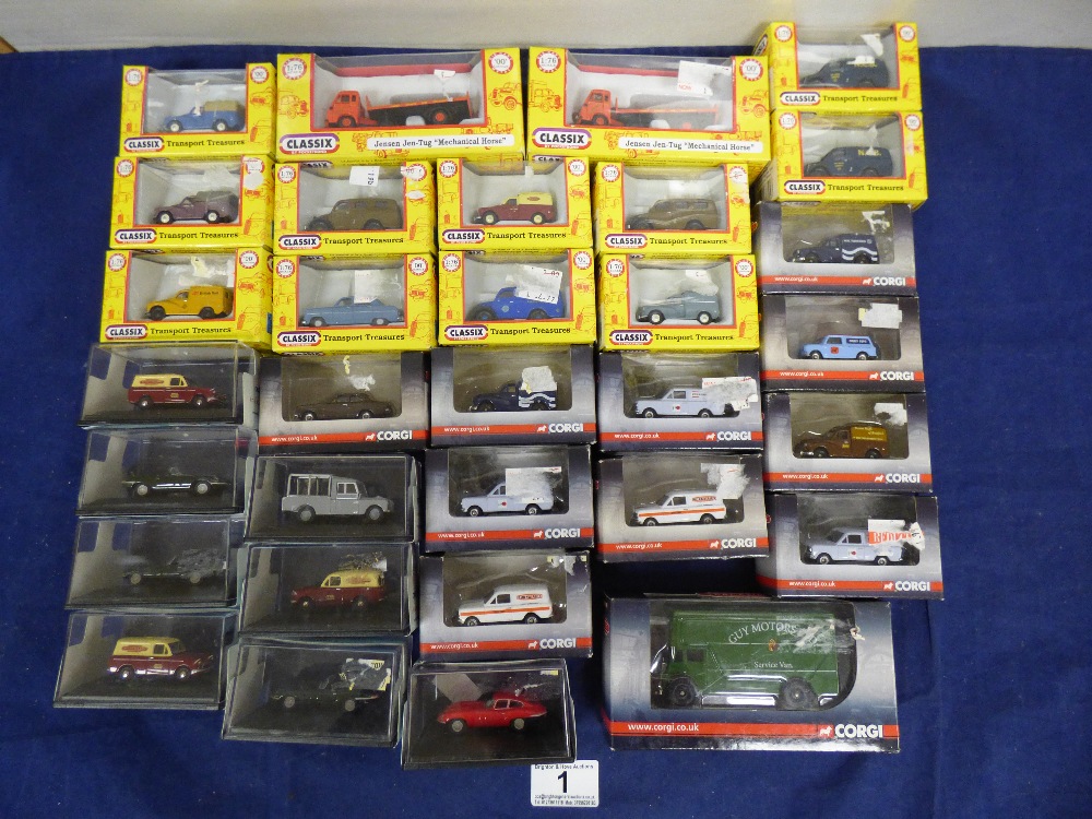 COLLECTION OF TRACKSIDE TOY VEHICLES SCALE 1.76 CORGI AND CLASSIC