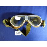 VINTAGE PAIR OF AVIATION GOGGLES BY RESISTAL S&B NY