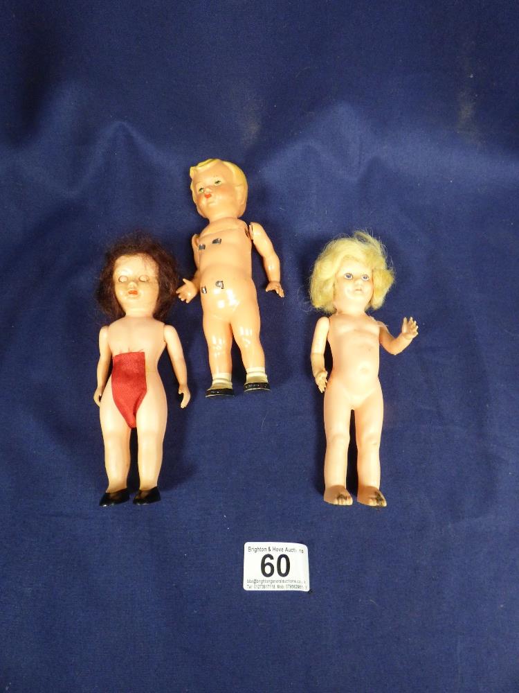 COLLECTION OF ASSORTED VINTAGE DOLLS OF VARYING SHAPES AND SIZES - Image 3 of 4