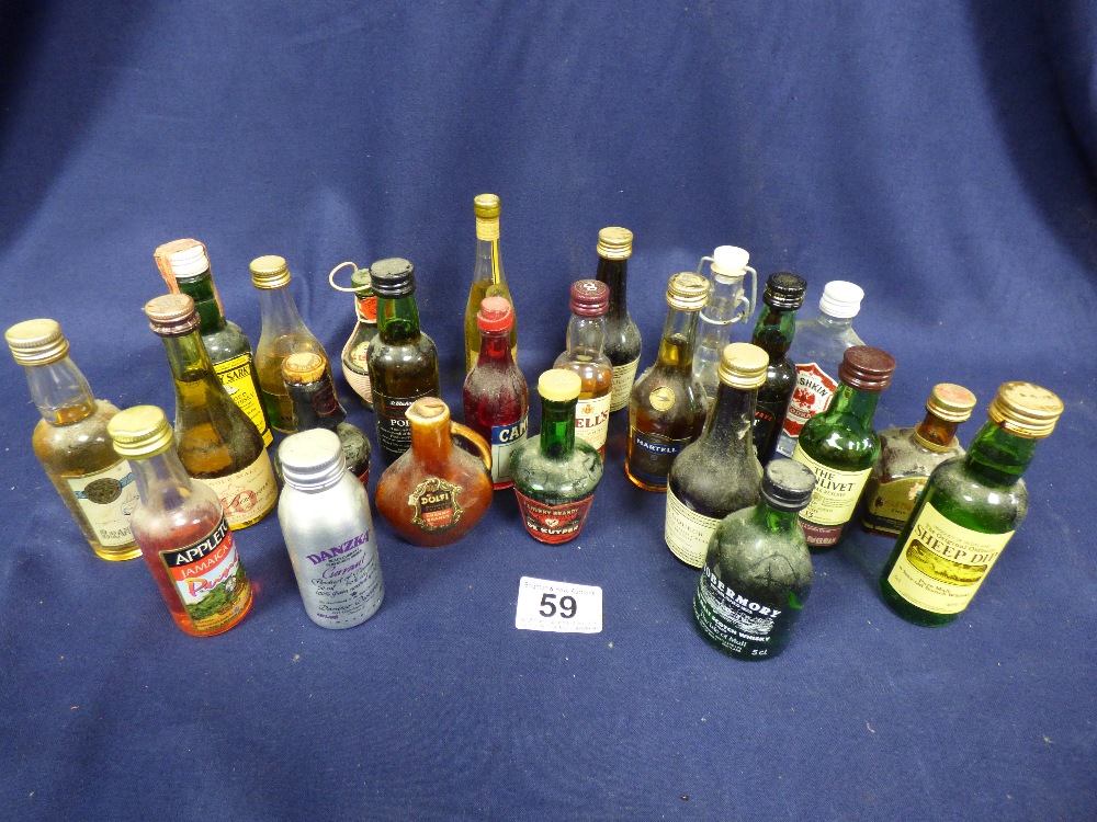 A LARGE COLLECTION OF ALCOHOL MINITURES, WHISKY, VODKA AND MORE, INCLUDING GLENFIDDICH SCOTCH - Image 4 of 5