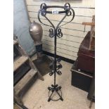 ORNATE BLACK PLANT STAND 103 CMS