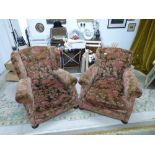 PAIR OF VINTAGE PARLOUR ARMCHAIRS