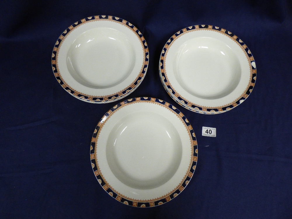 TWELVE PIECE SET OF WOOD & SONS CERAMIC WINDSOR PATTERN DINNER SERVICE - Image 3 of 4