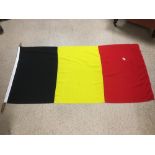 LARGE BELGIUM FLAG BY PIGGOTTS. 186 X 90 CMS