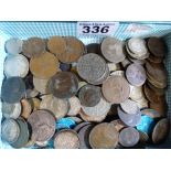 QUANTITY OF ASSORTED CIRCULATED COINAGE, MOST BEING BRITISH AND PRE DECIMALIZATION, INCLUDING HALF