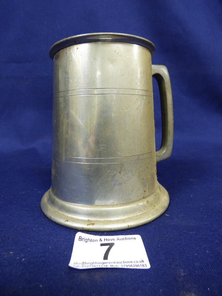 COLLECTION OF PEWTER, PLATED TANKARDS AND DRINKING VESSELS - Image 31 of 48